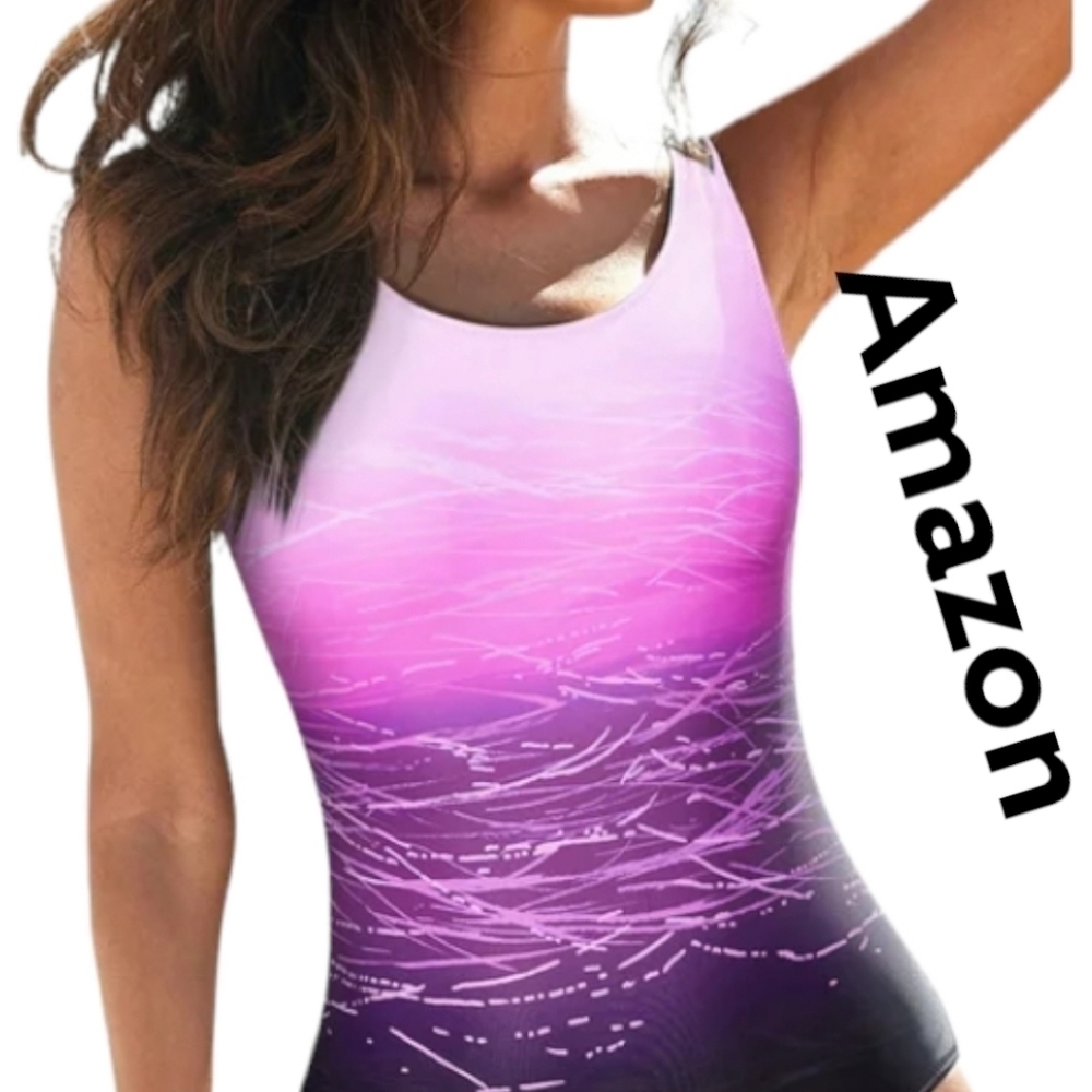 Amazon one piece Swim suit NWOT size medium